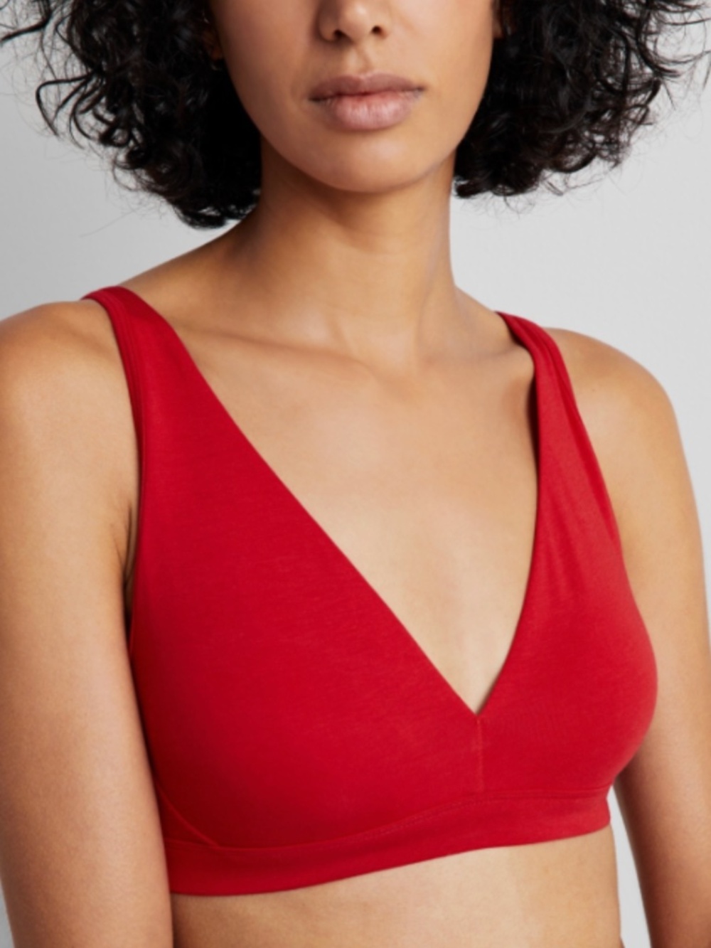 State of Day Women's Cotton Blend Bralette, Tango Red Size S NWT
